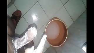 Indian boy soap onanism in shower part 2