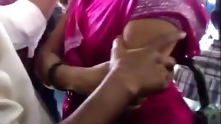 Groping Indian Lady On A Train - Public
