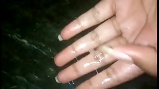 Horny Desi girl Srija torrid piss and cumming video
