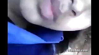 Desi girl with her lover hot fuck outdoor session leaked off