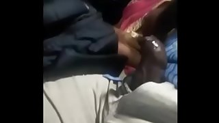 indian teen couple Boobs pawed with half-top sucking Dick in running Bus final  part